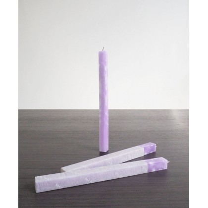 Lavender Square Taper Candle