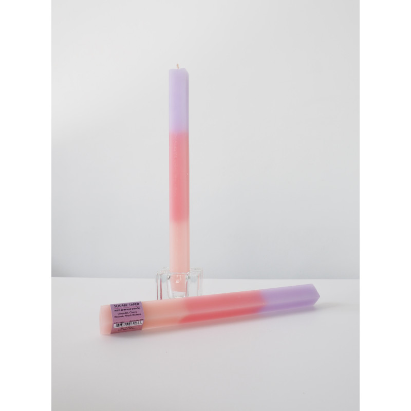 Multi-Scented Square Taper Candle 2 (PURPLE)