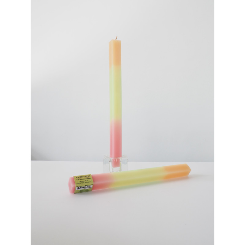 Multi-Scented Square Taper Candle 3 (YELLOW)