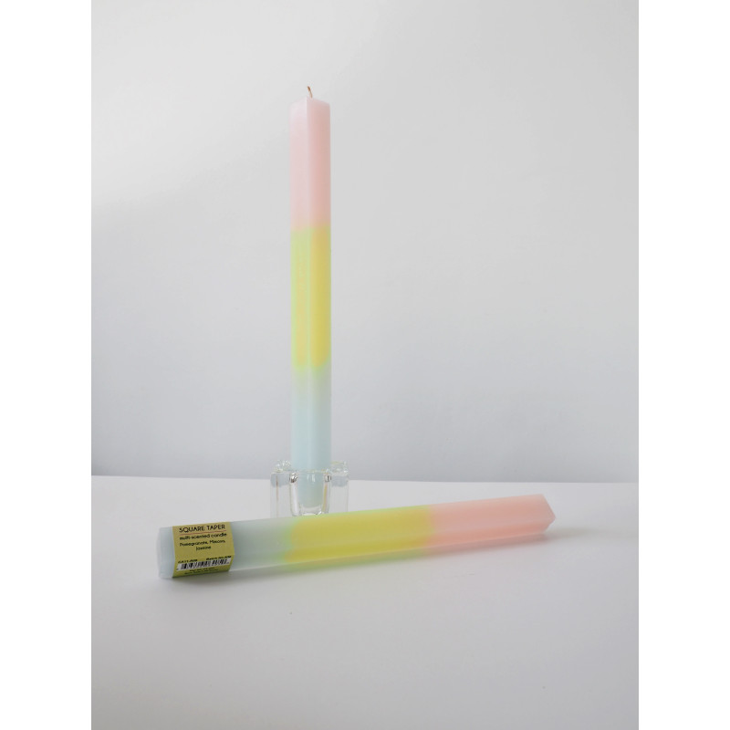 Multi-Scented Square Taper Candle 5 (PINK)