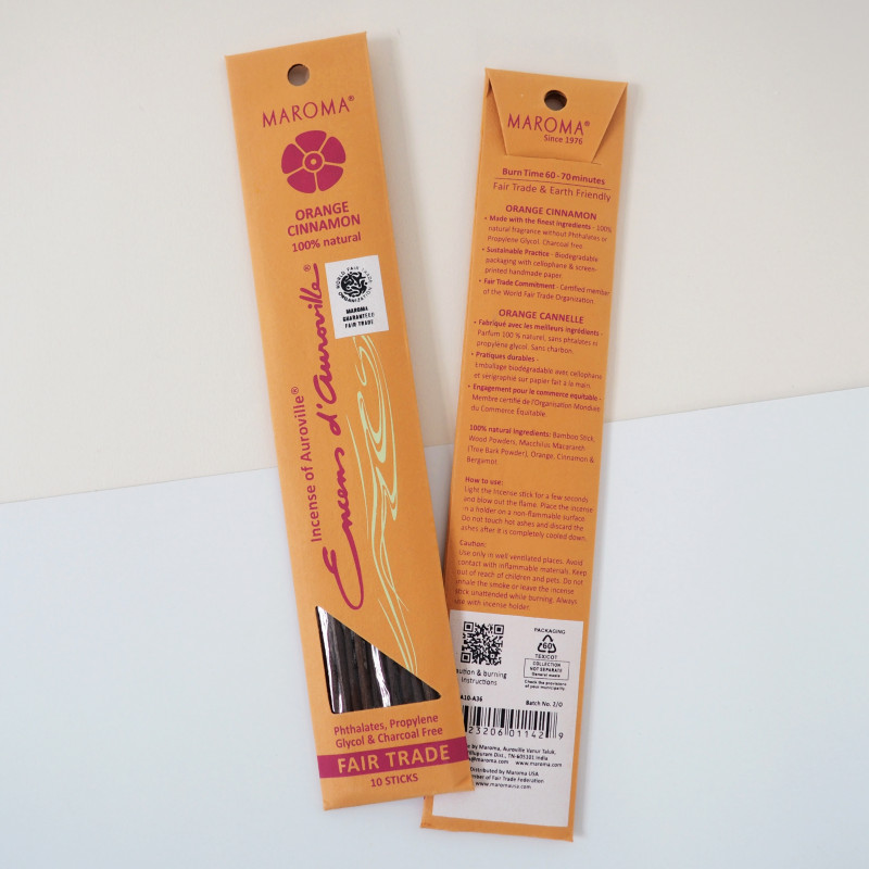 Orange Cinnamon Premium Stick Incense